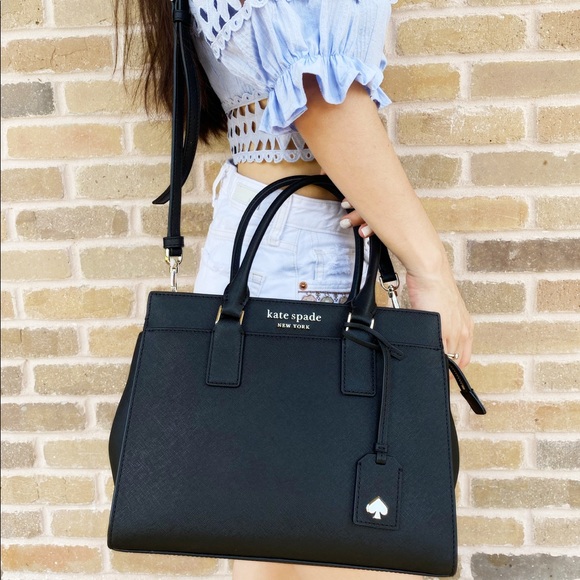 Gaby’sBagsK👜💕Kate Spade Satchel Crossbody Black - Picture 4 of 7